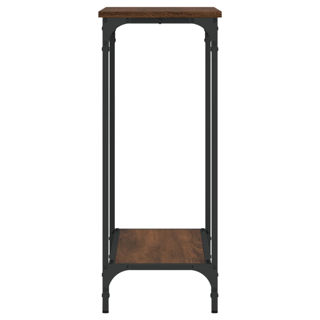 Console Table Brown Oak 75X30.5X75 Cm Engineered Wood