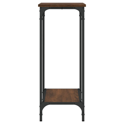 Console Table Brown Oak 75X30.5X75 Cm Engineered Wood