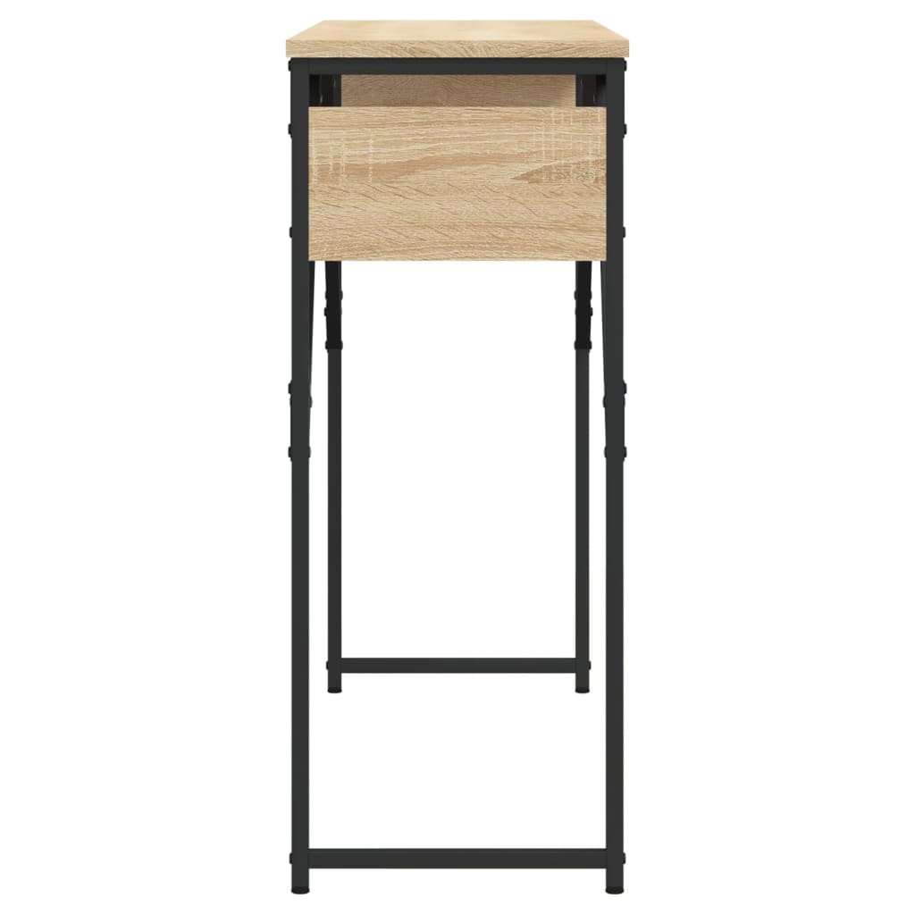 Console Table With Shelf Sonoma Oak 105X30X75Cm Engineered Wood