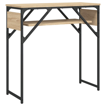 Console Table With Shelf Sonoma Oak 75X30X75Cm Engineered Wood