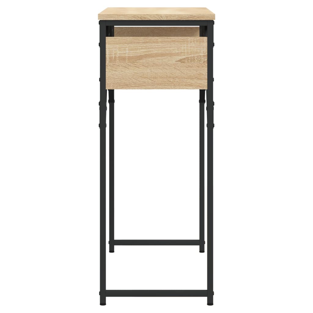 Console Table With Shelf Sonoma Oak 75X30X75Cm Engineered Wood