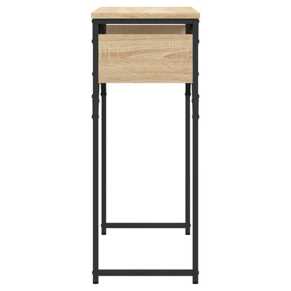 Console Table With Shelf Sonoma Oak 75X30X75Cm Engineered Wood