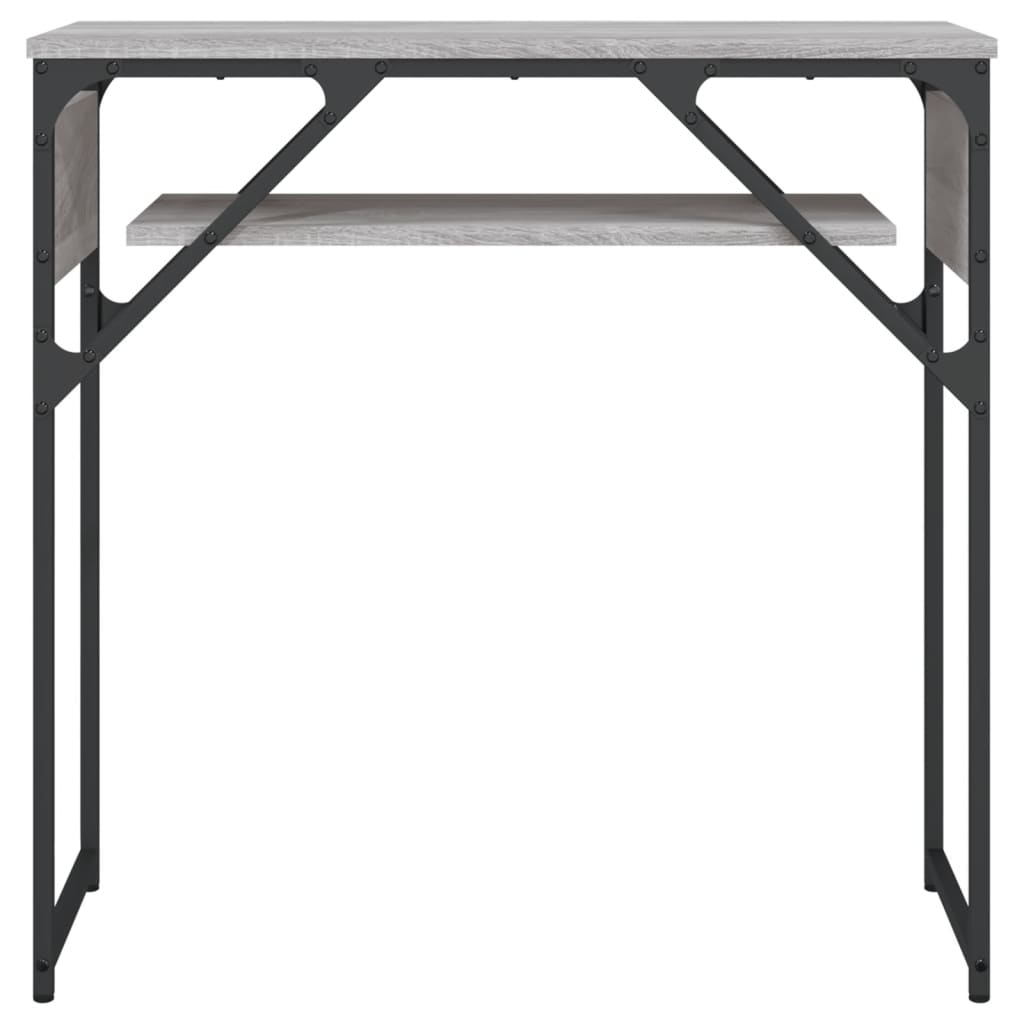 Console Table With Shelf Grey Sonoma 75X30X75Cm Engineered Wood