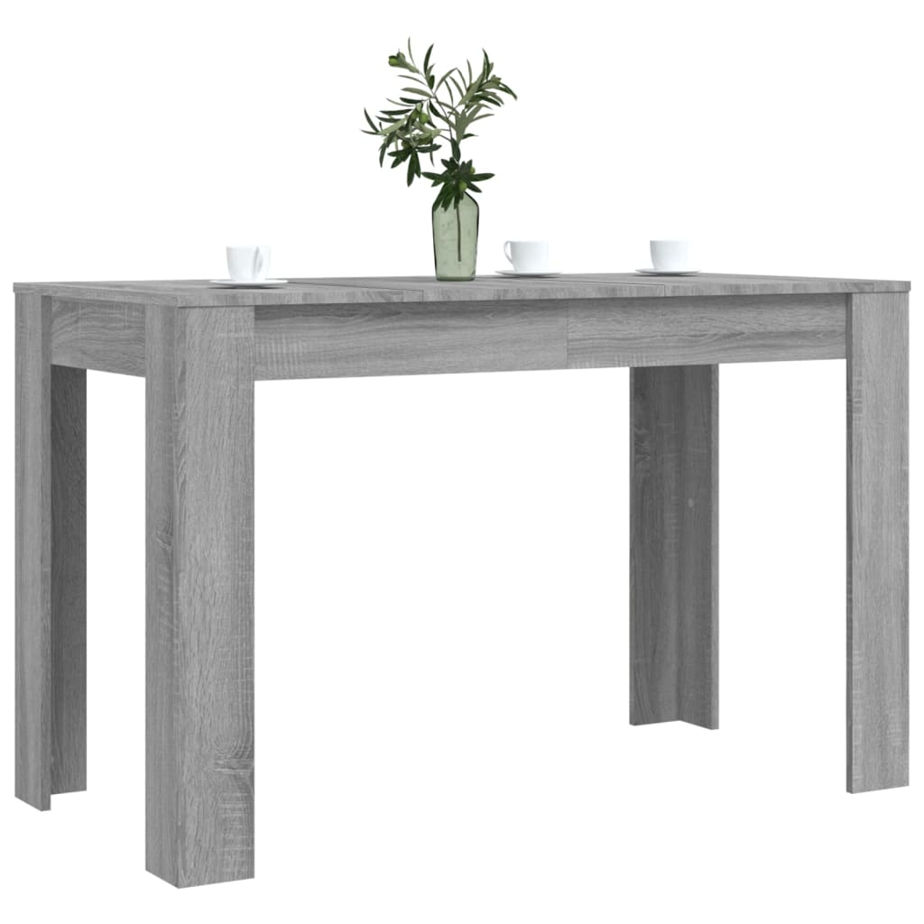 Dining Table Grey Sonoma 120X60X76 Cm Engineered Wood