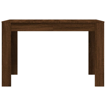 Dining Table Brown Oak 120X60X76 Cm Engineered Wood