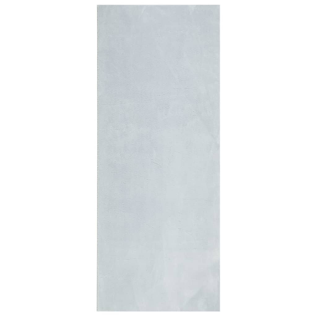 Rug Huarte Short Pile Soft And Washable Blue 80X200 Cm