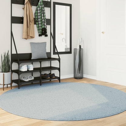 Rug Huarte Short Pile Soft And Washable Blue Ø 200 Cm