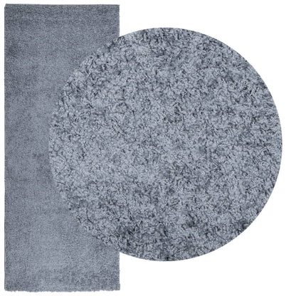 Shaggy Rug High Pile Modern Blue 80X200 Cm