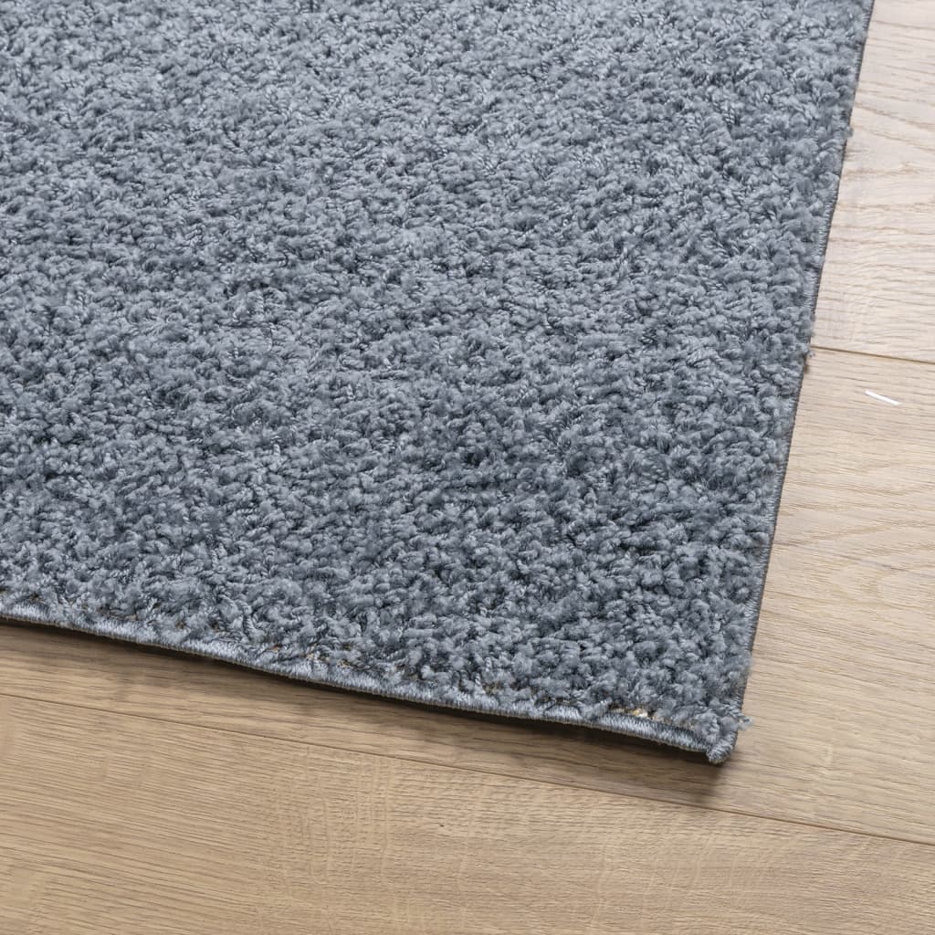 Shaggy Rug High Pile Modern Blue 80X200 Cm