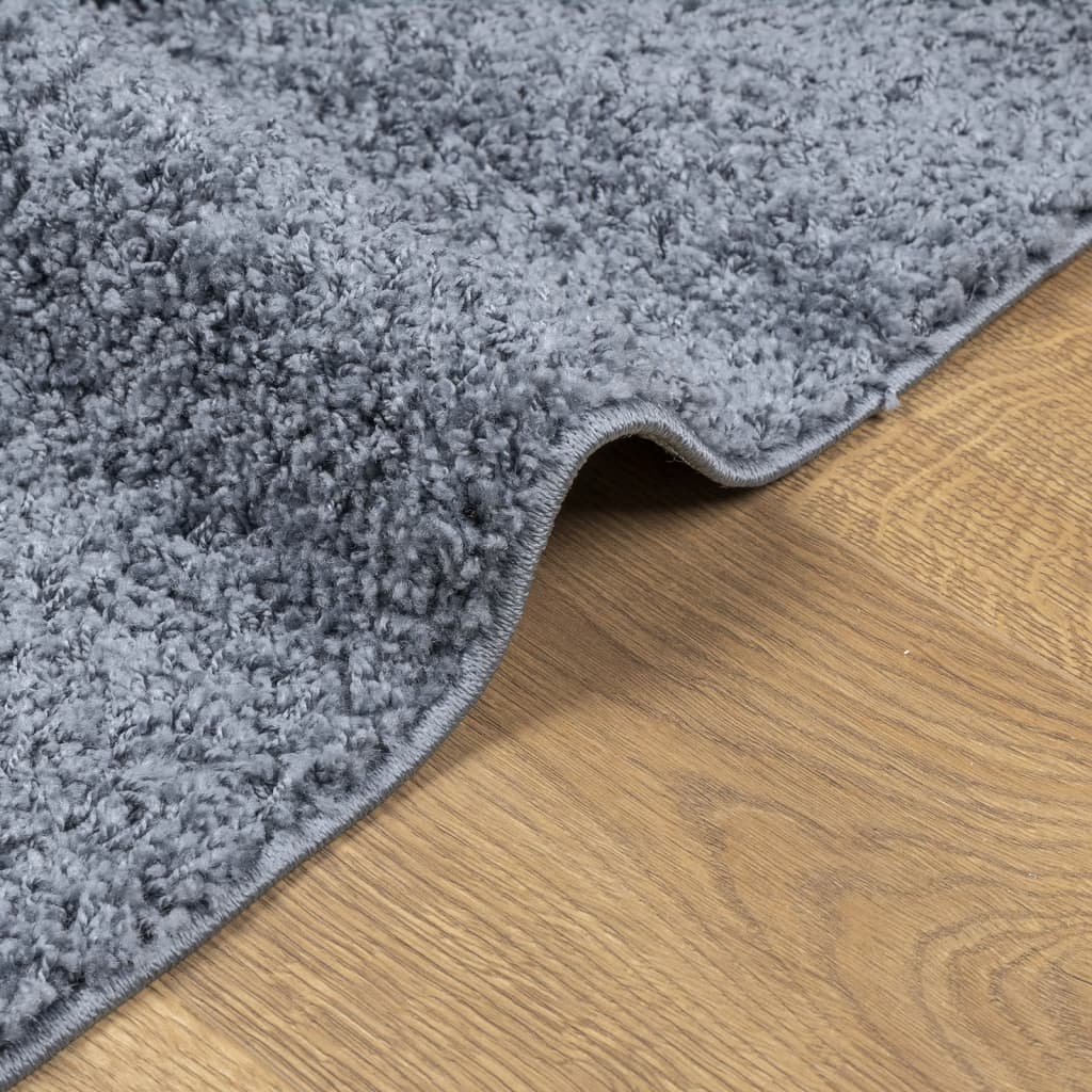 Shaggy Rug High Pile Modern Blue 100X200 Cm