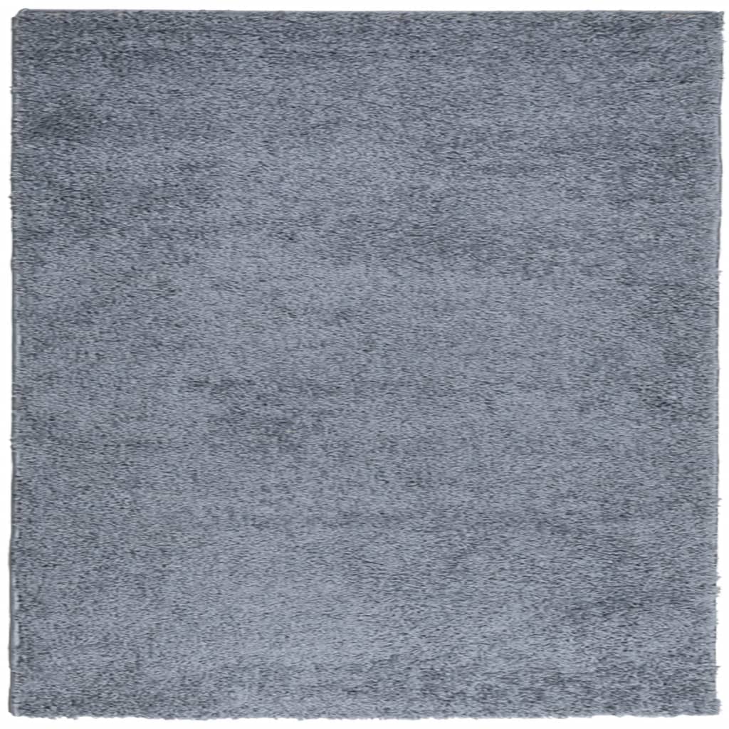 Shaggy Rug Pamplona High Pile Modern Blue 120X120 Cm