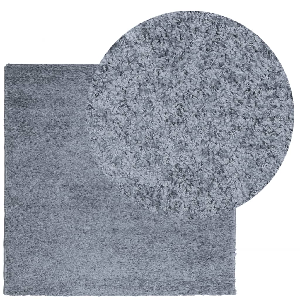 Shaggy Rug Pamplona High Pile Modern Blue 120X120 Cm