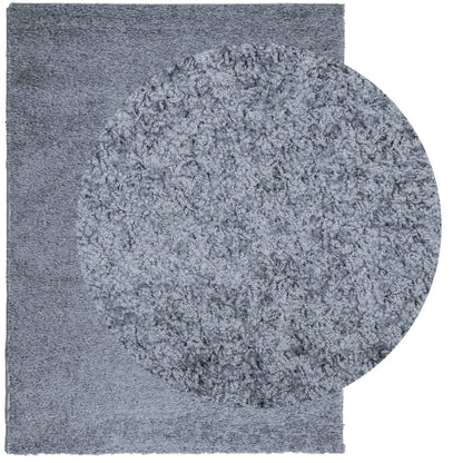 Shaggy Rug High Pile Modern Blue 300X400 Cm