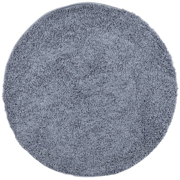 Shaggy Rug Pamplona High Pile Modern Blue Ø 100 Cm