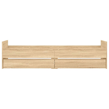 Bed Frame With Drawers Sonoma Oak 90X190 Cm Single