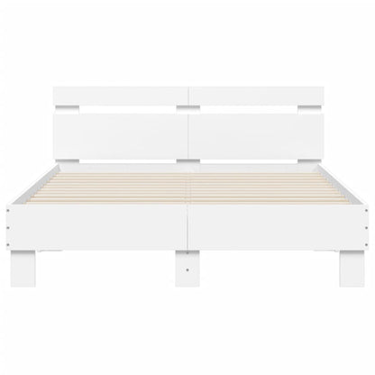 Bed Frame Without Mattress White 120X190 Cm Small Double