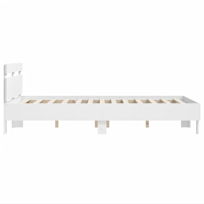 Bed Frame Without Mattress White 120X190 Cm Small Double