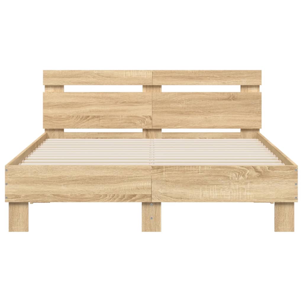 Bed Frame Without Mattress Sonoma Oak 120X190 Cm Small Double