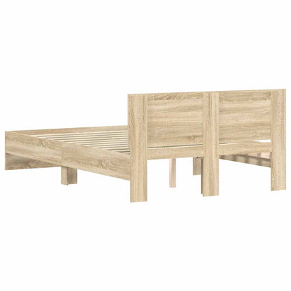 Bed Frame Without Mattress Sonoma Oak 120X190 Cm Small Double