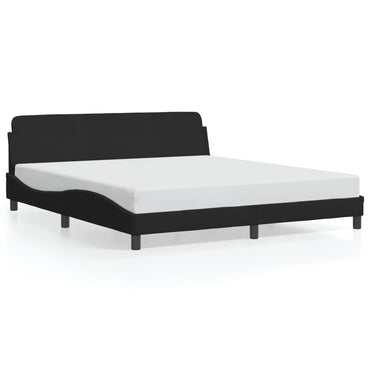 Bed Frame Without Mattress Black 180X200 Cm Super King Velvet