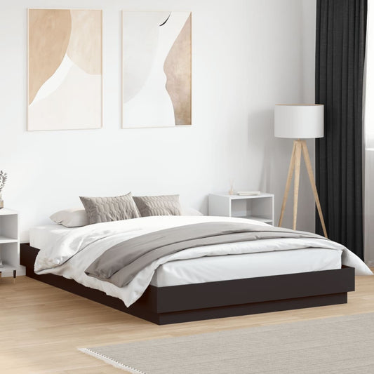 Bed Frame Without Mattress Black 160X200 Cm