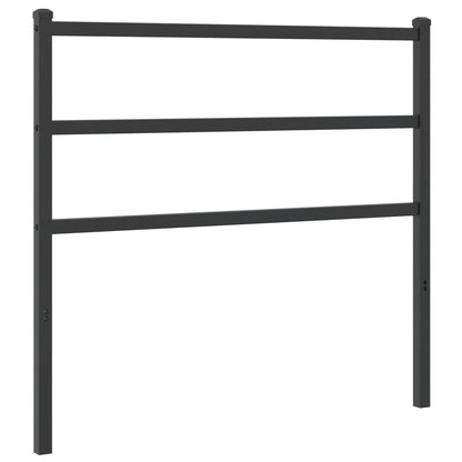 Metal Headboard Black 107 Cm