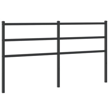 Metal Headboard Black 160 Cm