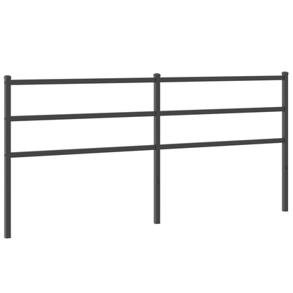 Metal Headboard Black 193 Cm