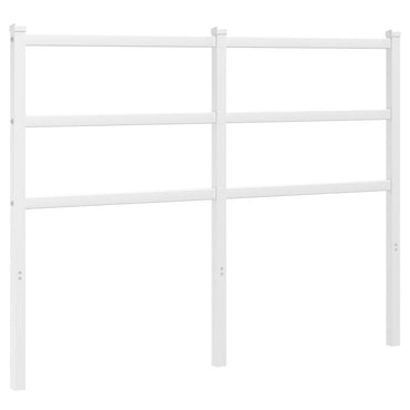 Metal Headboard White 120 Cm