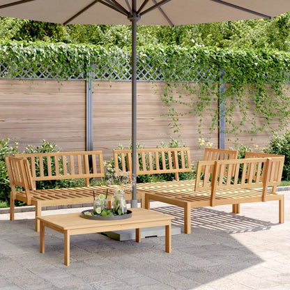 4 Piece Garden Pallet Sofa Set Solid Wood Acacia