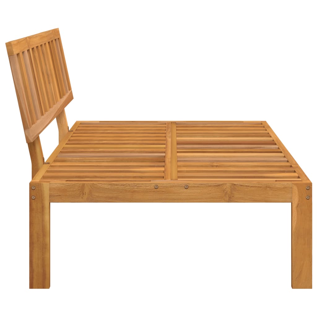 Garden Pallet Middle Sofa Solid Wood Acacia