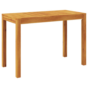 Garden Dining Table 110X55X75 Cm Solid Wood Acacia