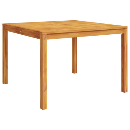 Garden Dining Table 110X110X75 Cm Solid Wood Acacia