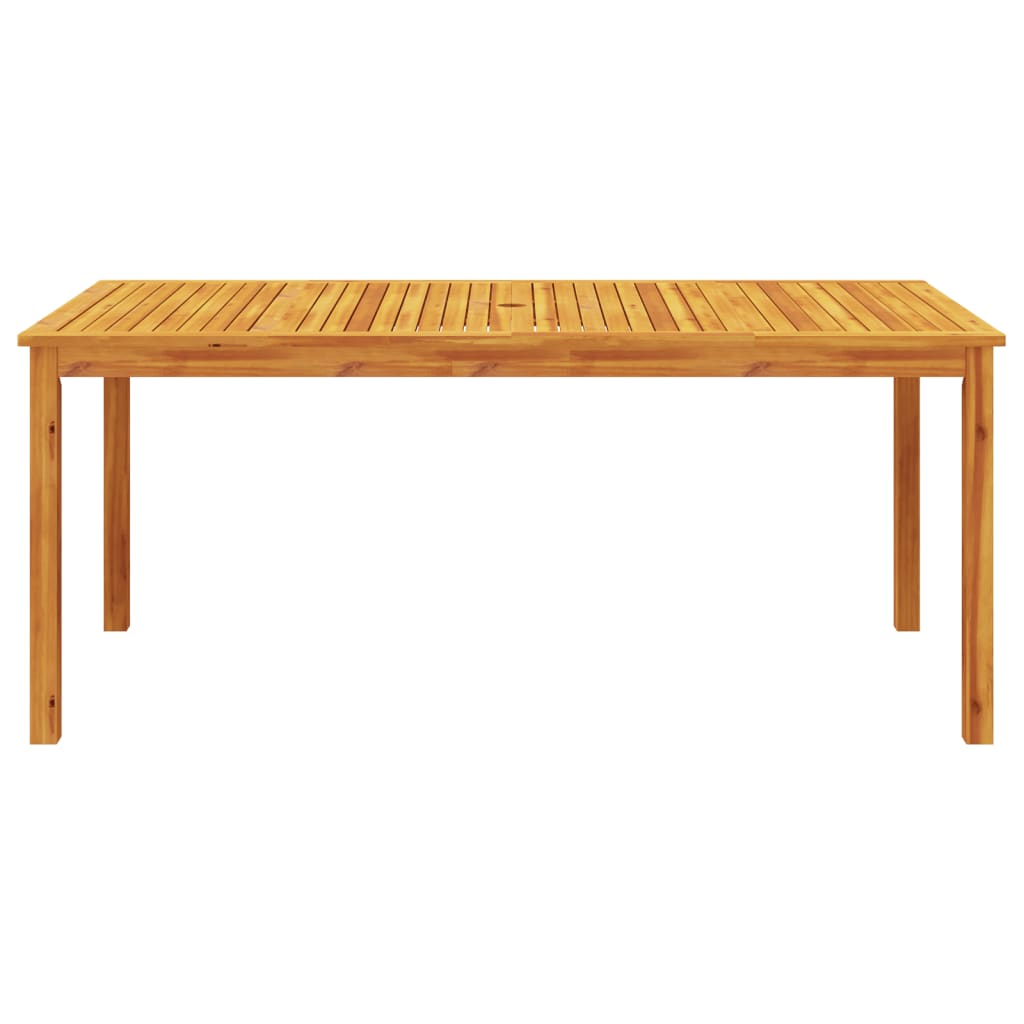 Garden Dining Table 180X90X75 Cm Solid Wood Acacia