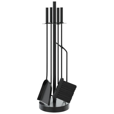 5 Piece Fireplace Tool Set 18X66 Cm Steel