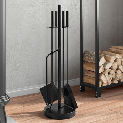 5 Piece Fireplace Tool Set 18X66 Cm Steel