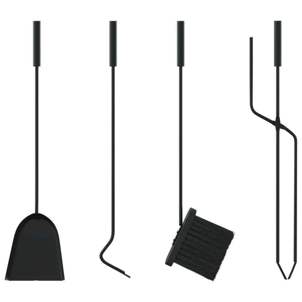 5 Piece Fireplace Tool Set 18X56 Cm Steel