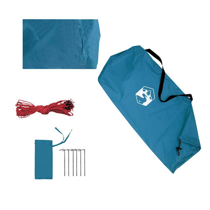 Camping Tarp Blue 300X294 Cm Waterproof