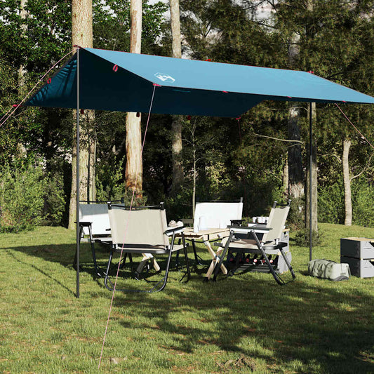 Camping Tarp Blue 360X294 Cm Waterproof