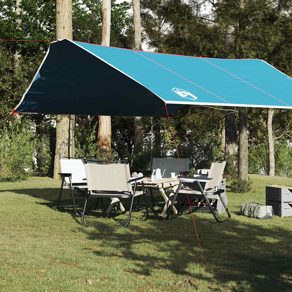 Camping Tarp Blue 420X440 Cm Waterproof