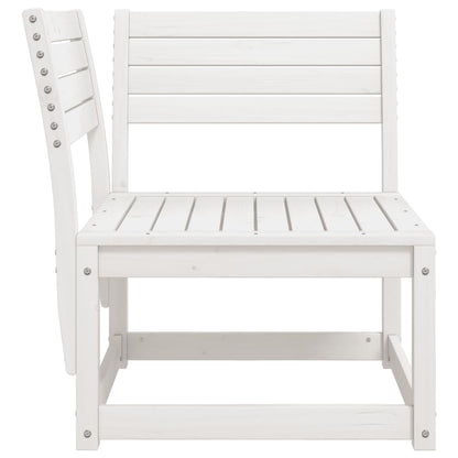 Garden Sofa Corner White 73X73X78 Cm Solid Wood Pine