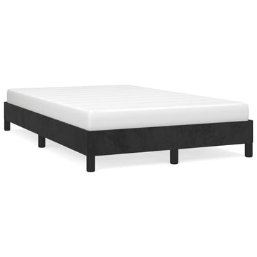 Bed Frame Without Mattress Black 120X190 Cm Small Double Velvet