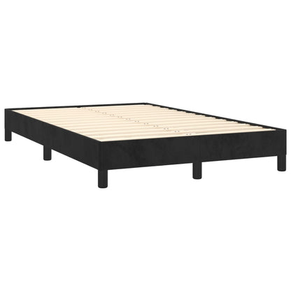 Bed Frame Without Mattress Black 120X190 Cm Small Double Velvet