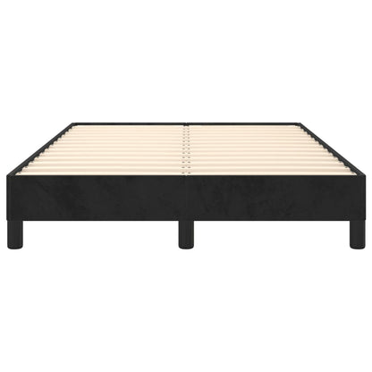 Bed Frame Without Mattress Black 120X190 Cm Small Double Velvet