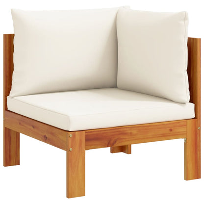 Garden Sofa Corner With Cushions Solid Wood Acacia