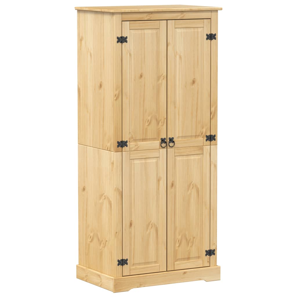 Wardrobe Corona 76X50X170 Cm Solid Wood Pine