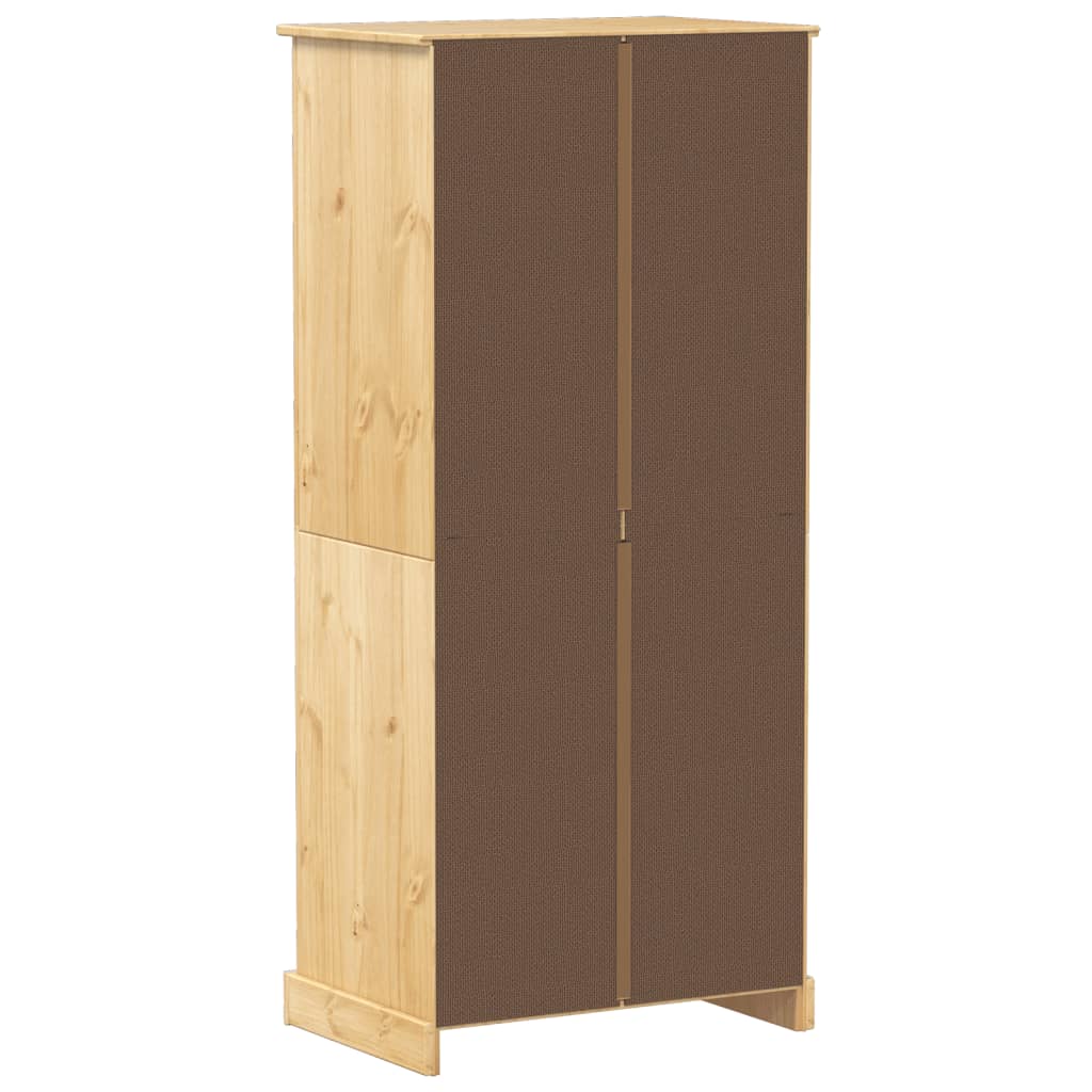 Wardrobe Corona 76X50X170 Cm Solid Wood Pine