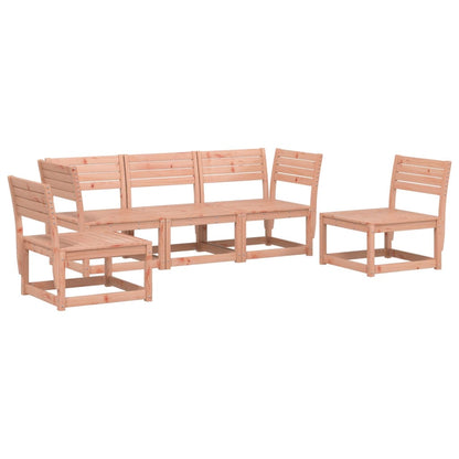 5 Piece Garden Sofa Set Solid Wood Douglas