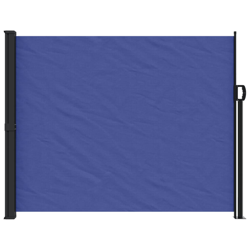 Retractable Side Awning Blue 160X600 Cm