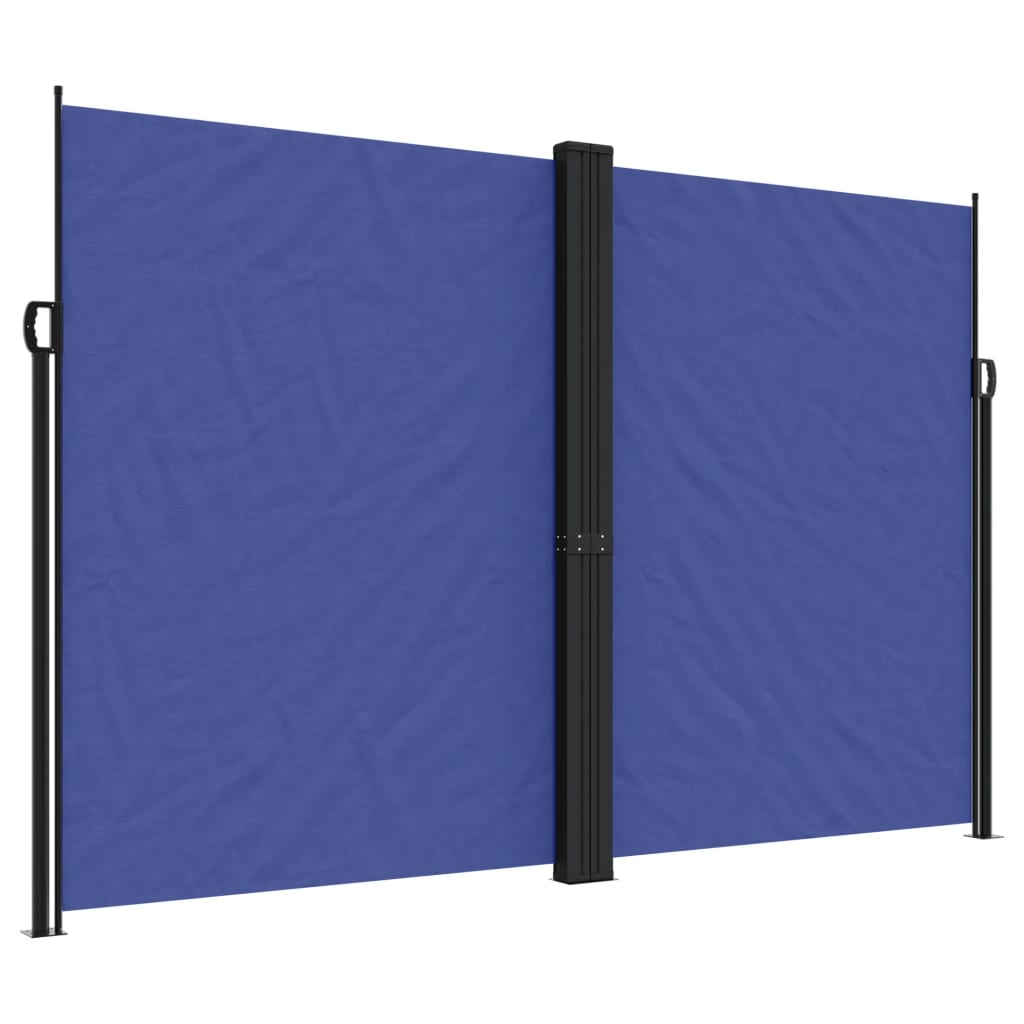 Retractable Side Awning Blue 220X1000 Cm